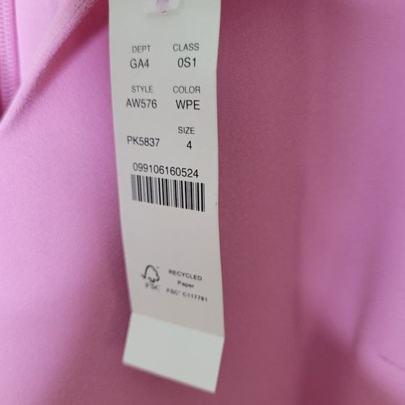 NWT J.Crew Pink Ruffle Neck Shift Dress 4 Preppy Cocktail Wedding Barbiecore - Picture 10 of 11